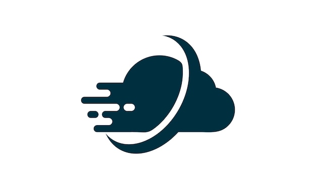 Moderne digitale cloud logo sjabloon