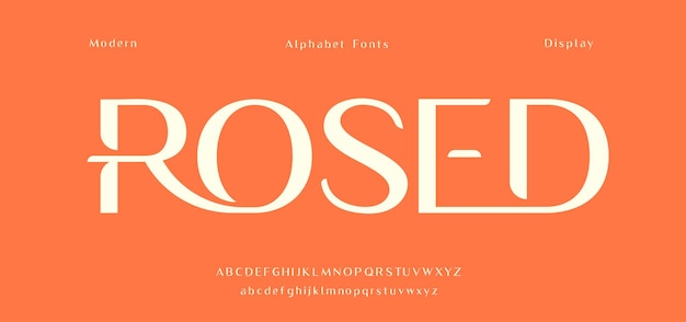 Moderne display alfabet letters Urban stijlvolle lettertype tijdschrift typografie