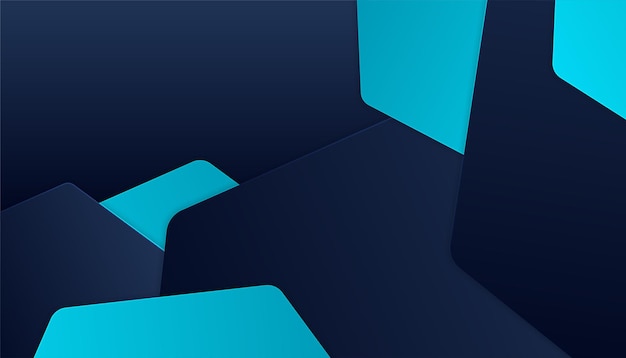 Moderne donkerblauwe achtergrond met abstracte vorm, dynamische en sport banner concept.