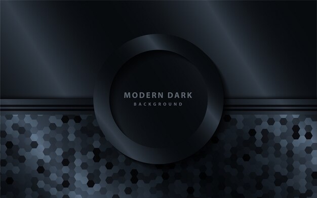 Moderne donkere overlappende laagachtergrond met donkere textuur.
