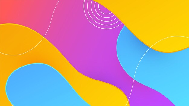 Moderne dynamische strepen kleurrijke abstracte geometrische ontwerp achtergrond voor visitekaartje presentatie brochure banner en behang