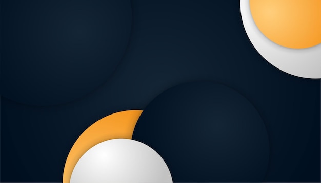 Moderne eenvoudige 3D oranje zwarte abstracte achtergrond Ontwerp voor visitekaartje presentatie achtergrond boekje brochure certificaat sjabloon achtergrond en banner