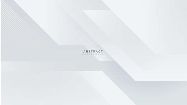 Moderne eenvoudige minimale witte geometrische vormen zakelijke abstracte technische achtergrond Vector abstract grafisch ontwerp banner patroon presentatie achtergrond websjabloon