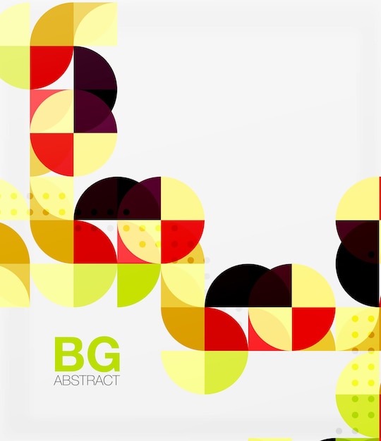 Moderne elegante geometrische cirkels abstracte achtergrond Vector sjabloon achtergrond voor workflow layout diagram aantal opties of webdesign