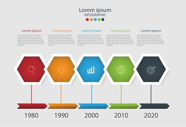 Vector moderne elementen voor bedrijven multicolor infographics.