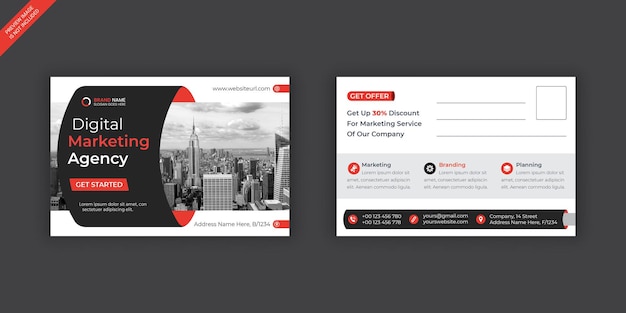 Moderne en creatieve zakelijke briefkaart ontwerpsjabloon lay-out