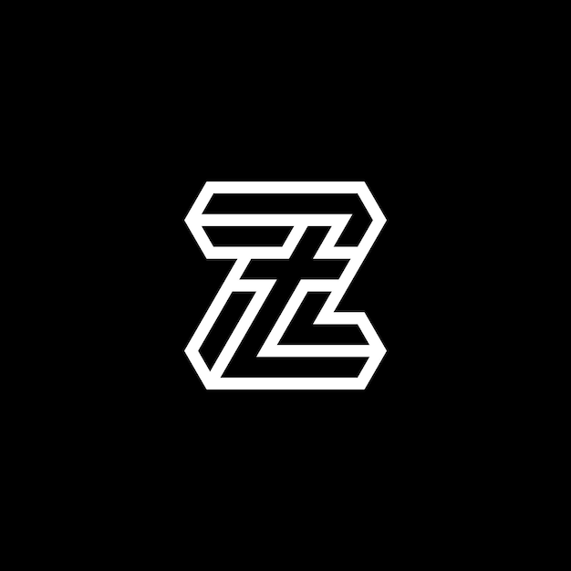 moderne en elegante letter ZT of TZ initiële logo