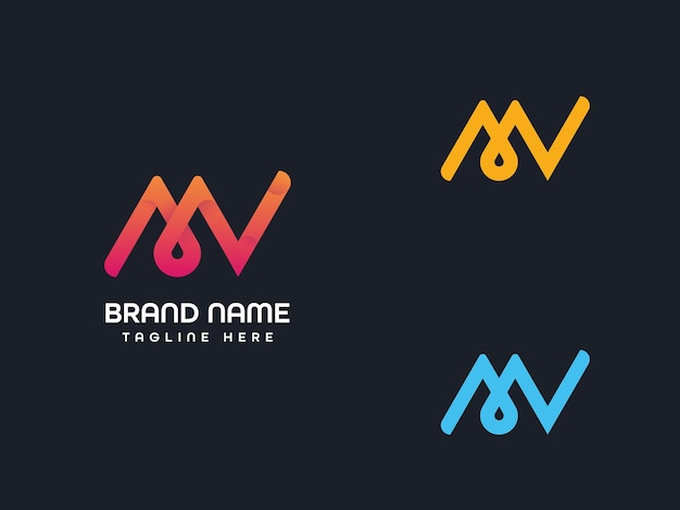 Vector moderne en moderne logo's voor een bedrijf dat een merknaam is