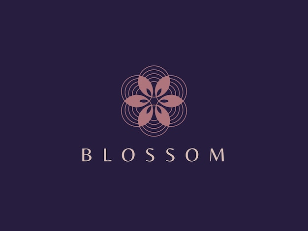 Moderne esthetische logo sjabloon voor SPA en cosmetische bedrijven