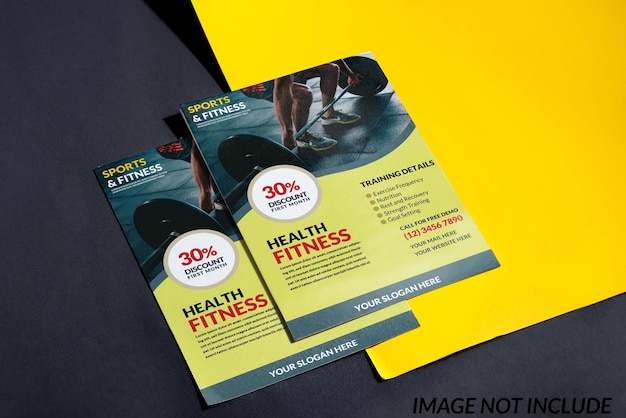 Moderne fitnessflyerontwerp