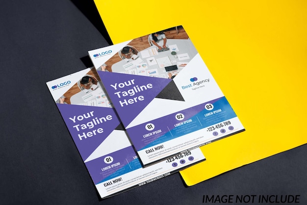 Moderne flyer van een digitaal marketingbureau