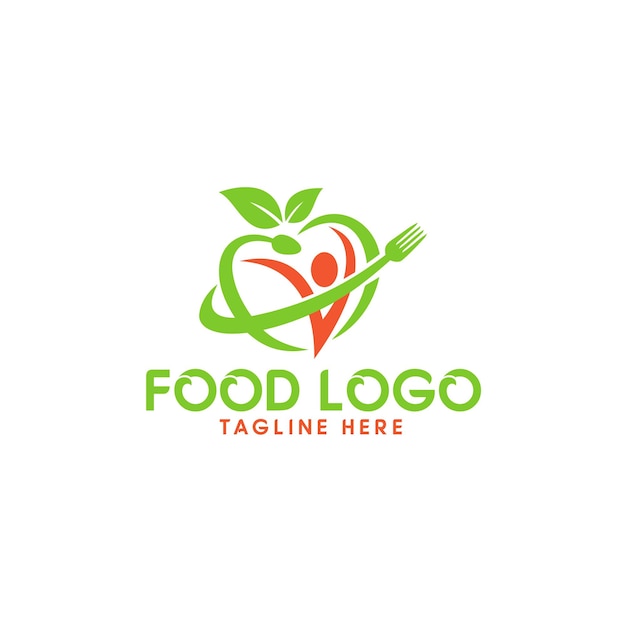 Moderne Food bedrijfslogo ontwerpsjabloon Zelfgemaakte voedsel logo sjabloon