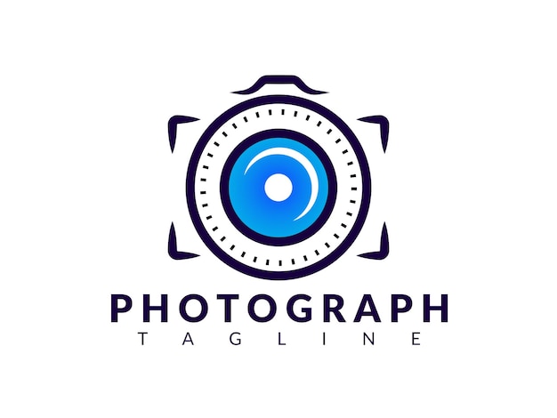 Moderne foto vector logo sjabloon