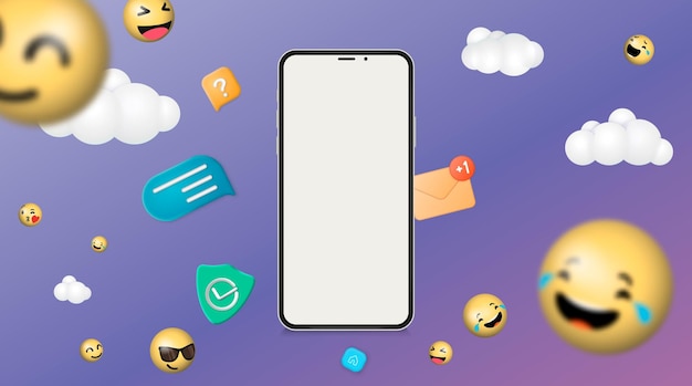 Moderne frameloze smartphone Mock-up