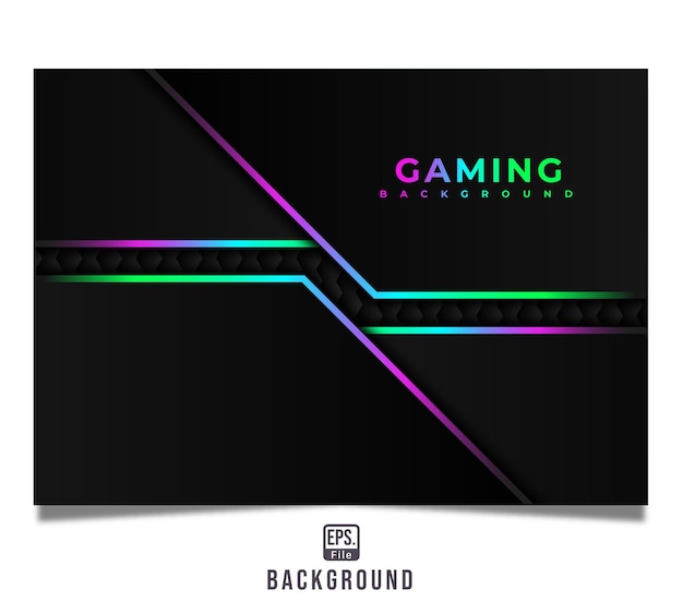 Vector moderne futuristische gaming rgb-stijl achtergrond