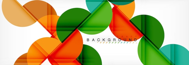 Moderne geometrische abstracte achtergrond cirkels Business of technologie presentatie ontwerp sjabloon brochure of flyer patroon of geometrische webbanner