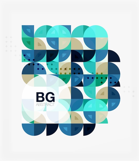 Moderne geometrische cirkel abstracte achtergrond Vector sjabloon achtergrond voor workflow layout diagram nummeropties of webdesign