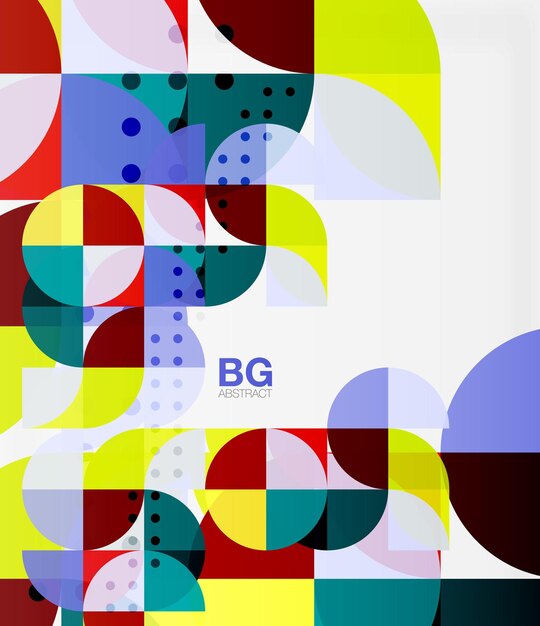 Moderne geometrische cirkel abstracte achtergrond Vector sjabloon achtergrond voor workflow layout diagram nummeropties of webdesign