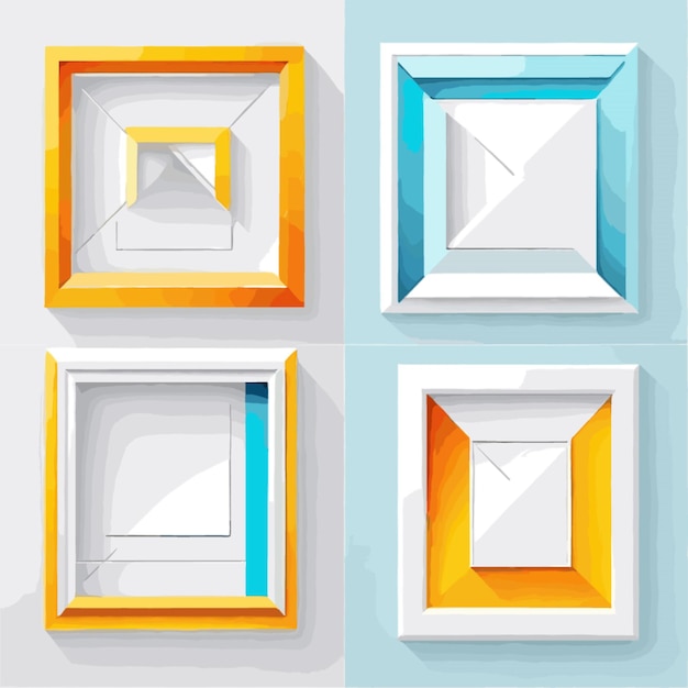 Vector moderne geometrische frames