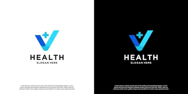 Vector moderne gezondheid laatste logo-ontwerp