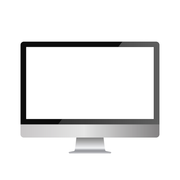 Moderne glanzende monitor