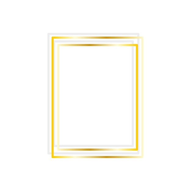 Moderne gouden frame witte achtergrond Gouden abstracte achtergrond Webbanner Vector illustratie