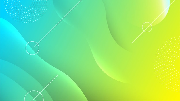 Moderne groene dynamische strepen kleurrijke abstracte geometrische ontwerp achtergrond voor visitekaartje presentatie brochure banner en behang