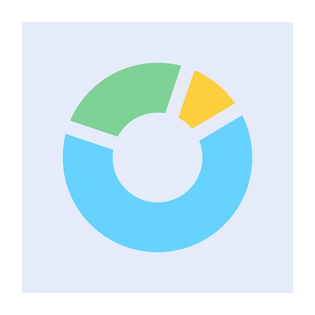 Moderne icoon van data-analyse in vlakke stijl