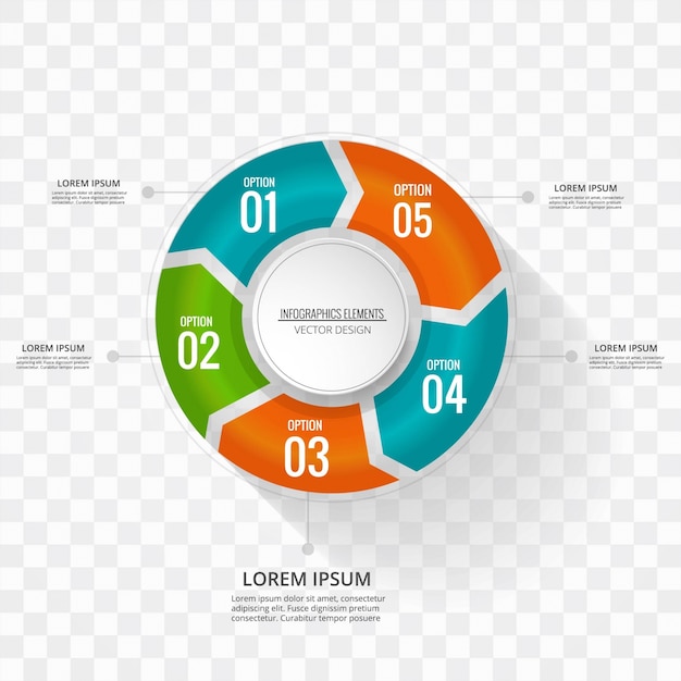 Moderne infografische achtergrond