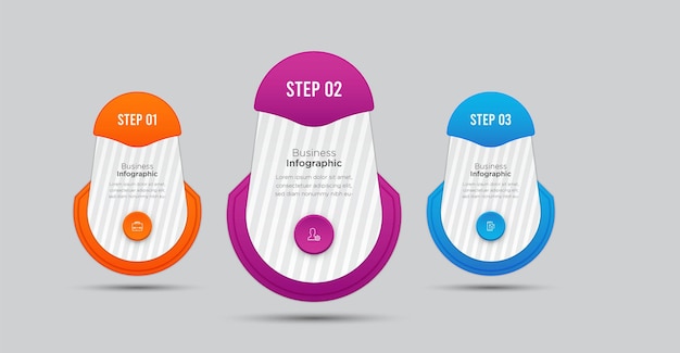 Moderne infografische sjabloon voor bedrijven