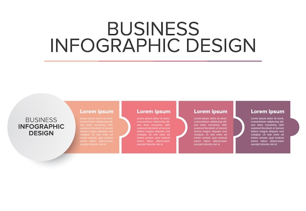 Moderne infographic-elementenset zakelijke platte ontwerppresentatie