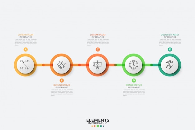 Moderne infographic ontwerpsjabloon.