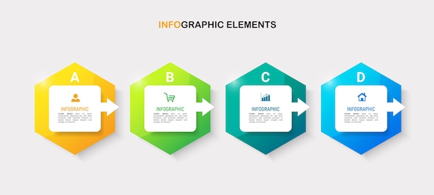 Moderne infographic ontwerpsjabloon