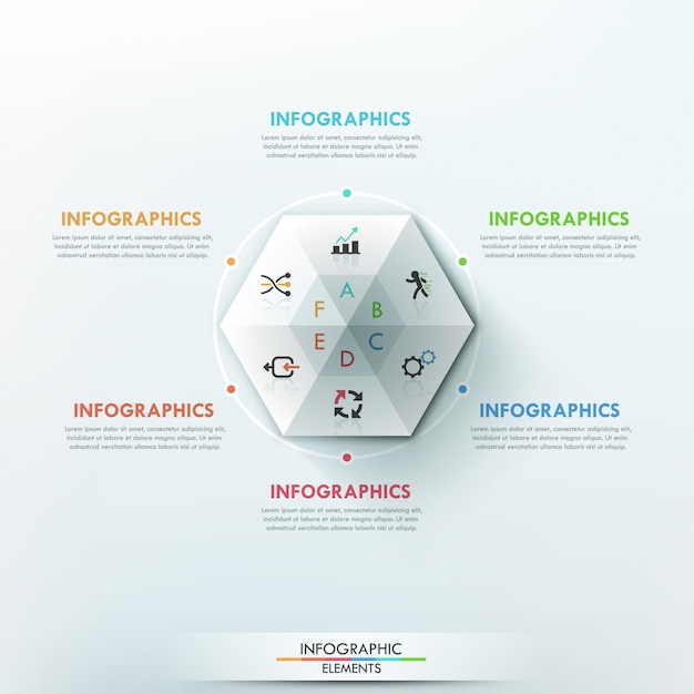 Moderne infographics opties banner