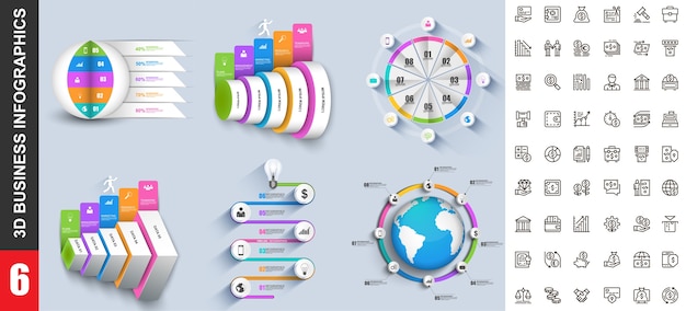 Moderne infographics sjabloon