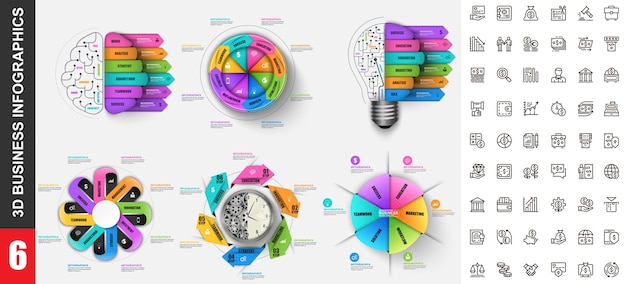 Moderne infographics sjabloon