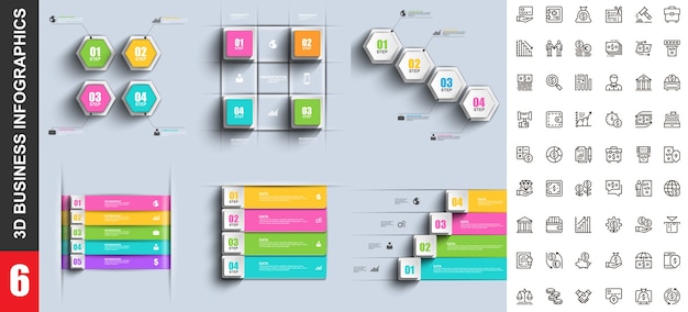 Moderne infographics sjabloon