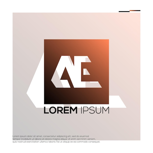 Moderne initialen AE Logo Design Ideas