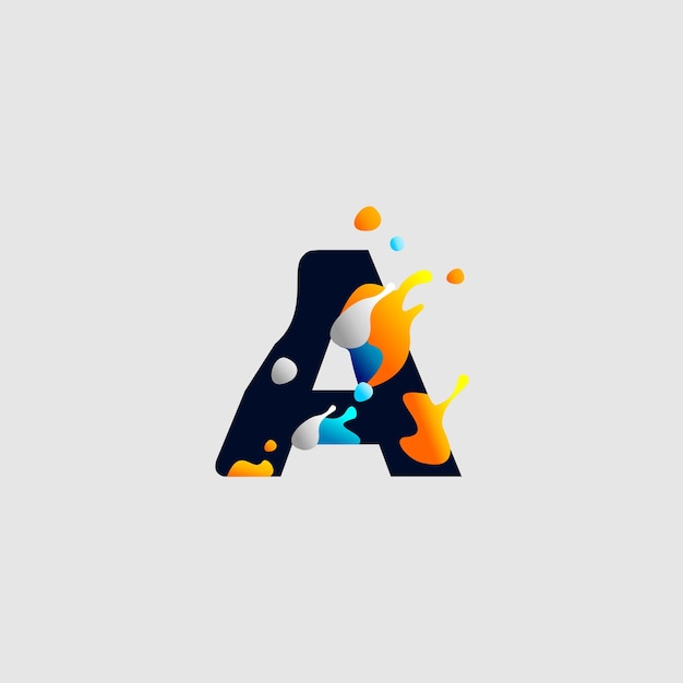 Moderne kleur volledige letter Logo beginletter voor naam alfabet Logo sjabloon illustratie