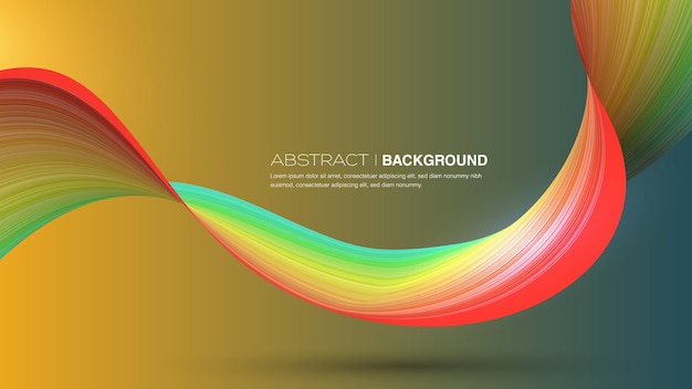 Moderne kleurrijke stroom abstracte achtergrond
