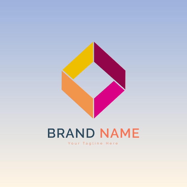 Moderne kubus teken logo sjabloon ontwerp vector voor merk of bedrijf en andere