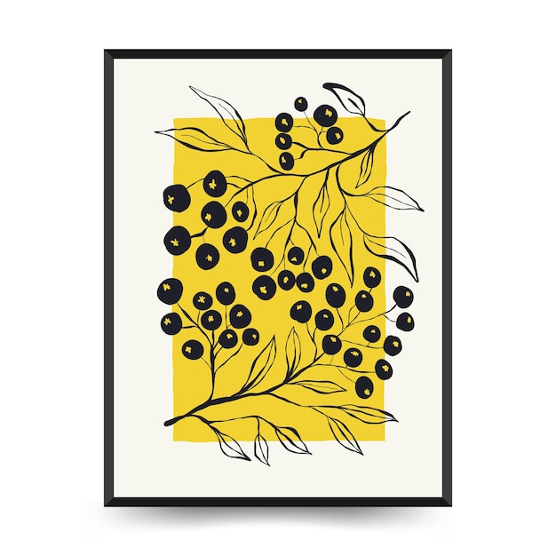 Moderne kunstposter Matisse abstracte set esthetische moderne Boho decor minimalistische illustratie