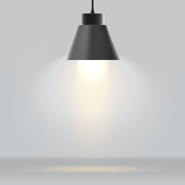 Vector moderne lamp realistisch