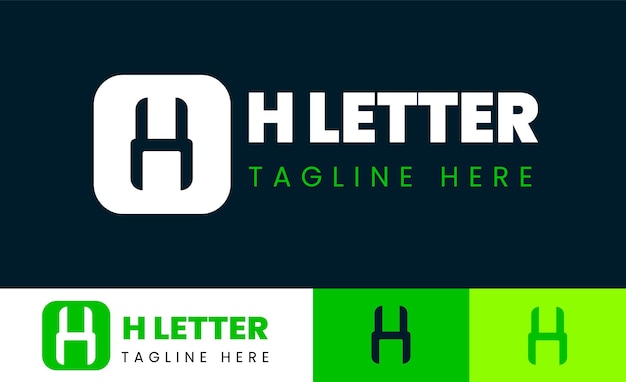moderne letter h home logo sjabloon