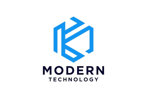 Moderne letter K logo ontwerp sjabloon