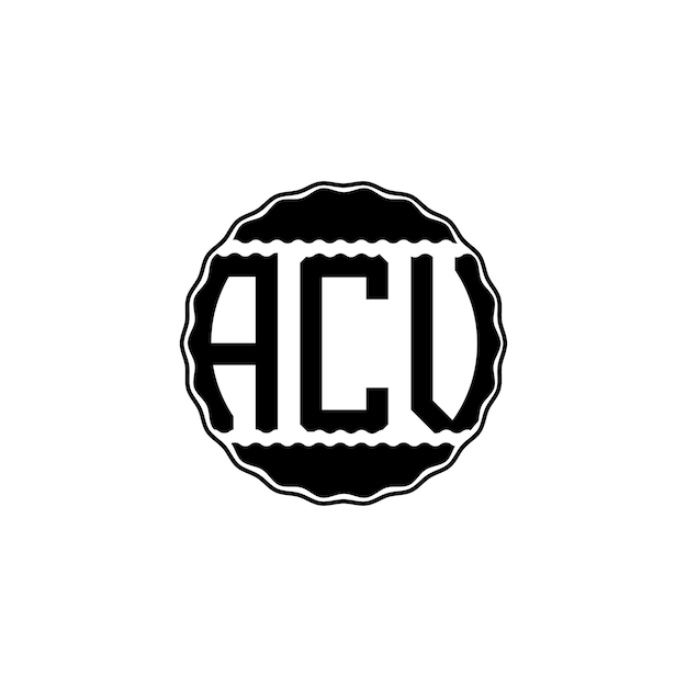 Vector moderne letter logo 'acv'