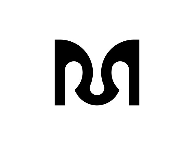 Moderne letter m monogram logo ontwerp