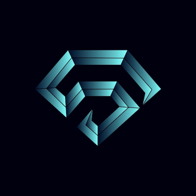 Moderne letter S diamant logo afbeelding ontwerp