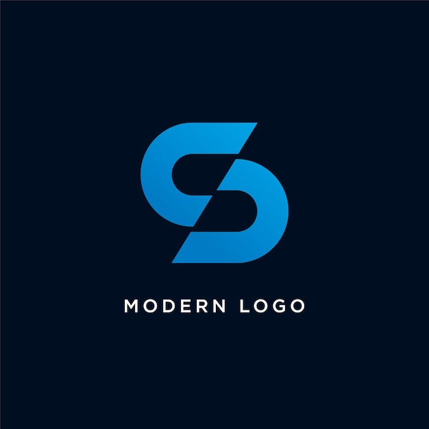 moderne letter s logo illustratie