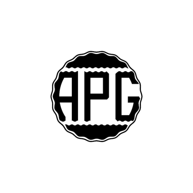 Vector moderne letterlogo 'apg'